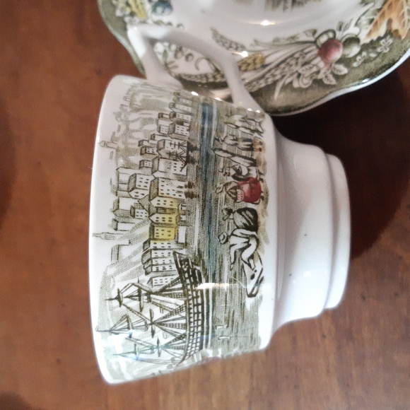2 Quebec Vintage set of RIDGWAY Staffordshire Transferware. - Picture 4 of 10